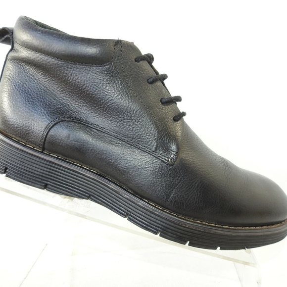 Clarks Size 8 M Black Leather Boots Mens R2 C2 main image 7
